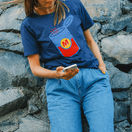 T-shirt Matsmart L Blå Konservburk