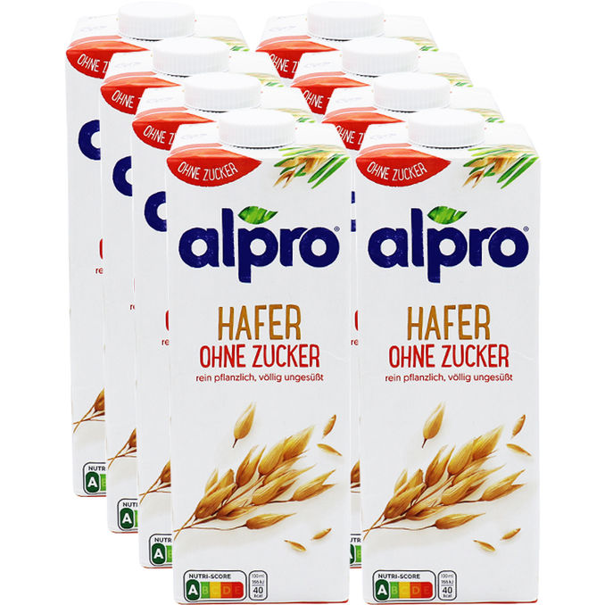 Alpro Haferdrink zuckerfrei, 8er Pack