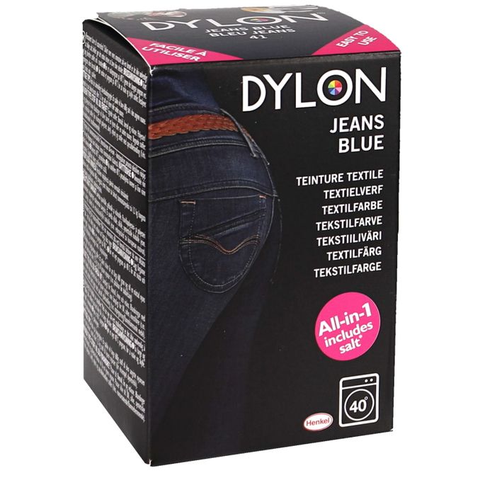 erindringer strategi Præferencebehandling Dye Farvning Jeans Blue, 350 g fra Dylon | Motatos