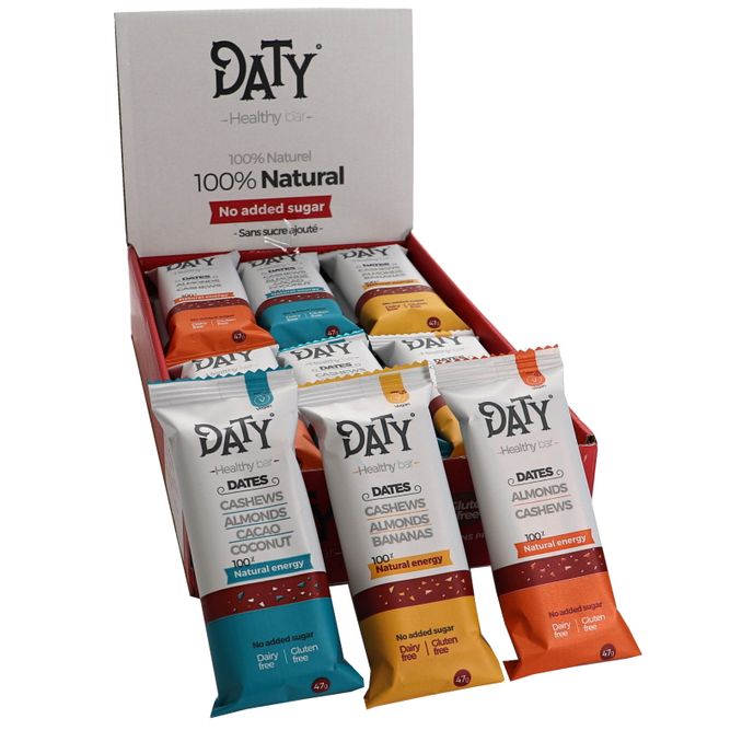 DATY Healthybar Dattelriegel Mix, 18er Pack