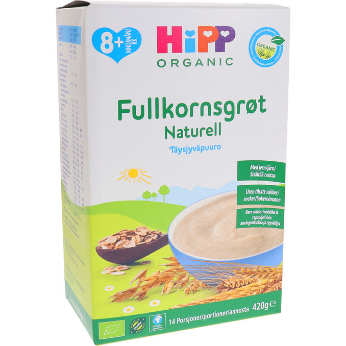 Hipp Fullkornsgröt Naturell Eko 