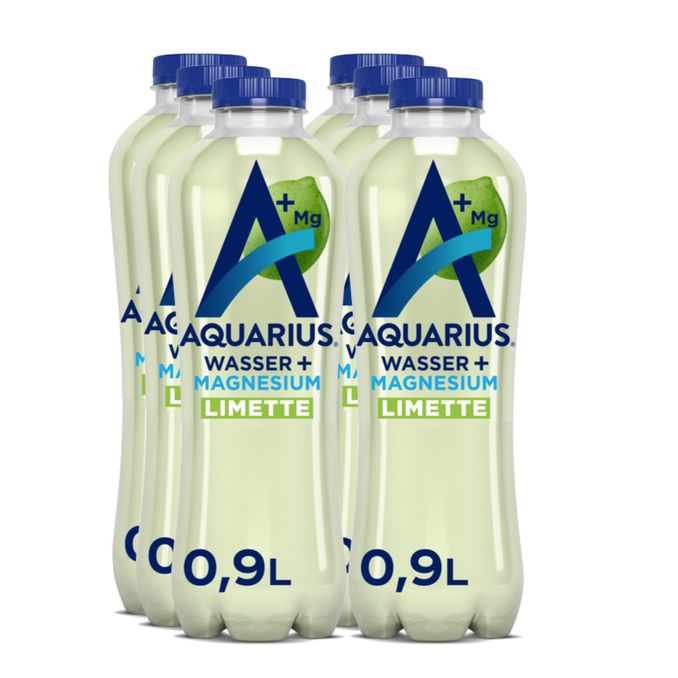 Aquarius AQS Limette, 6er Pack (EINWEG) zzgl. Pfand