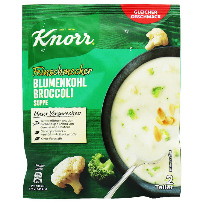 Knorr Blumenkohl Broccoli Suppe 