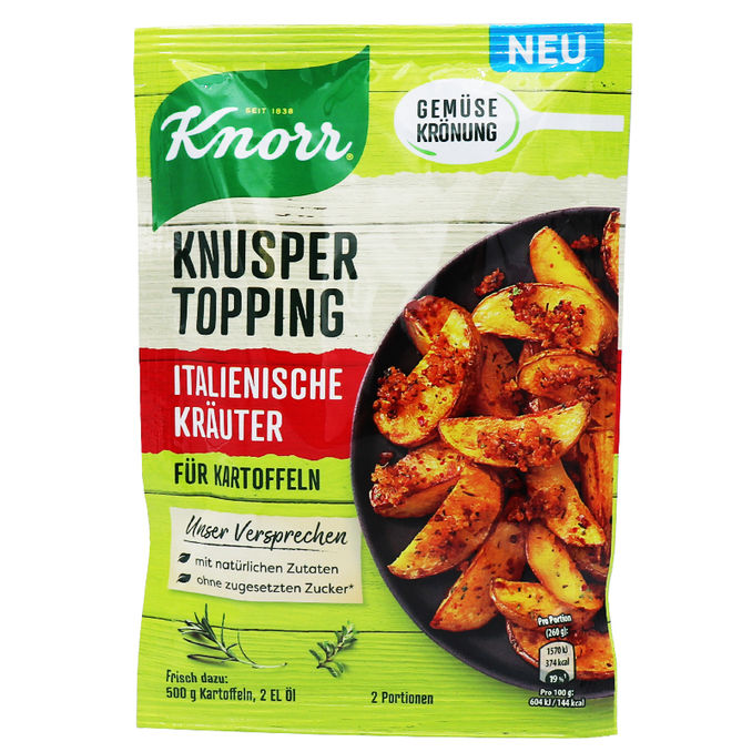 Knorr Knusper Topping Italienische Kräuter für Kartoffeln 