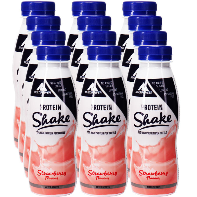 Multipower Protein Shake Erdbeer, 12er Pack