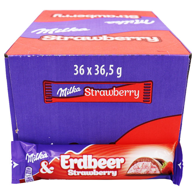 Milka & Erdbeer Riegel, 36er Pack