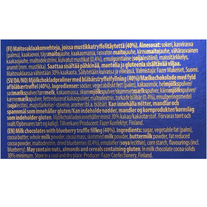 Fazer Maitosuklaakonvehteja