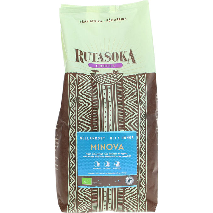 Rutasoka Kaffe Bönor Mellanrost Eko 