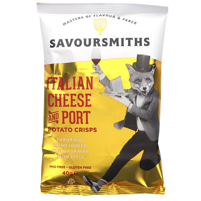 Savoursmiths 2 x Chips Italian Cheese and Port