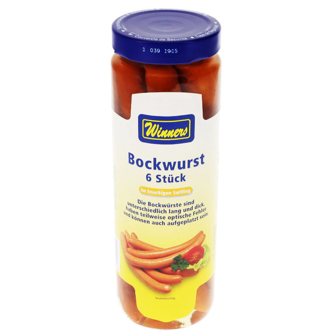Winners Bockwurst im Glas 