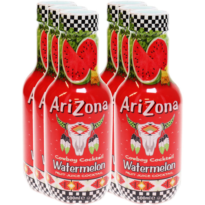 AriZona Fruit Juice Watermelon, 6er Pack (EINWEG) zzgl. Pfand