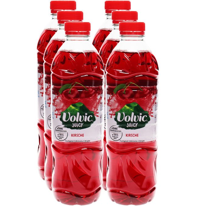 Volvic Juicy Kirsche, 6er Pack (EINWEG) zzgl. Pfand