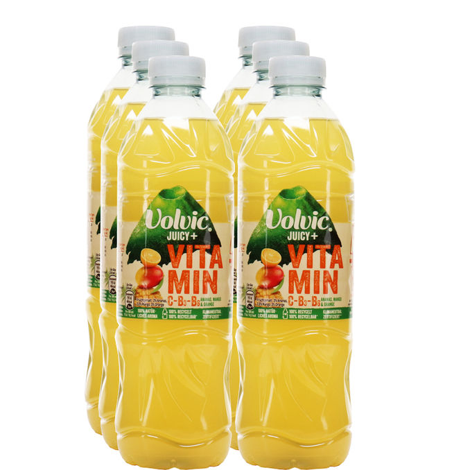 Volvic Juicy + Ananas, Mango & Orange, 6er Pack (EINWEG) zzgl. Pfand