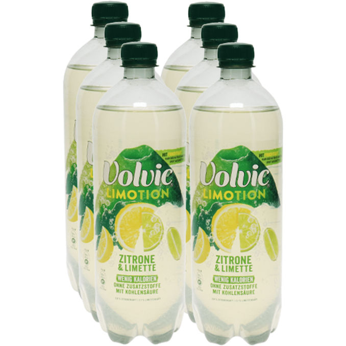 Volvic Limotion Zitrone-Limette, 6er Pack (EINWEG) zzgl. Pfand