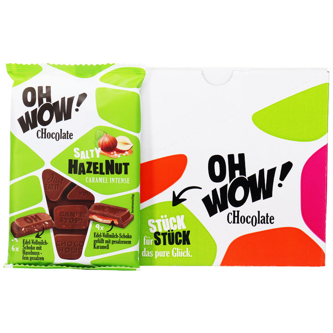 OH WOW Schokolade Salty Hazelnut, 15er Pack