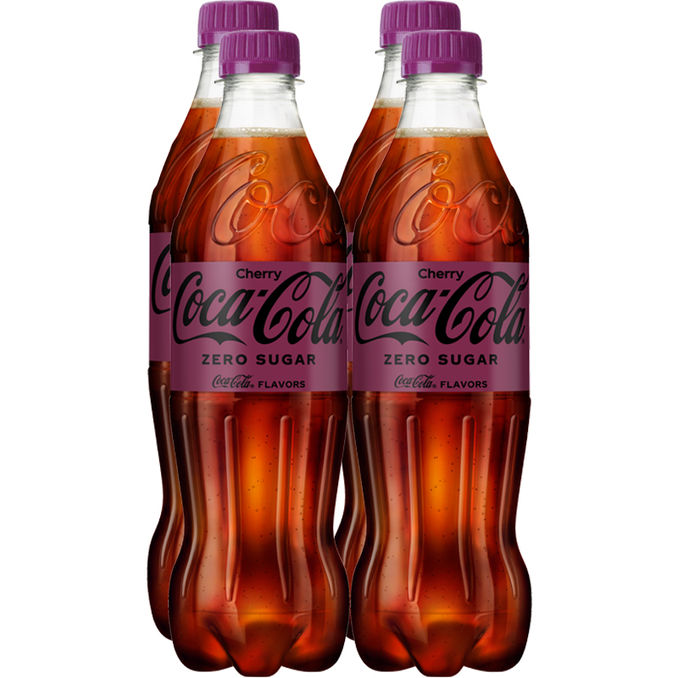 Coca-Cola Coca Cola Cherry Ohne Zucker, 4er Pack (EINWEG) zzgl. Pfand