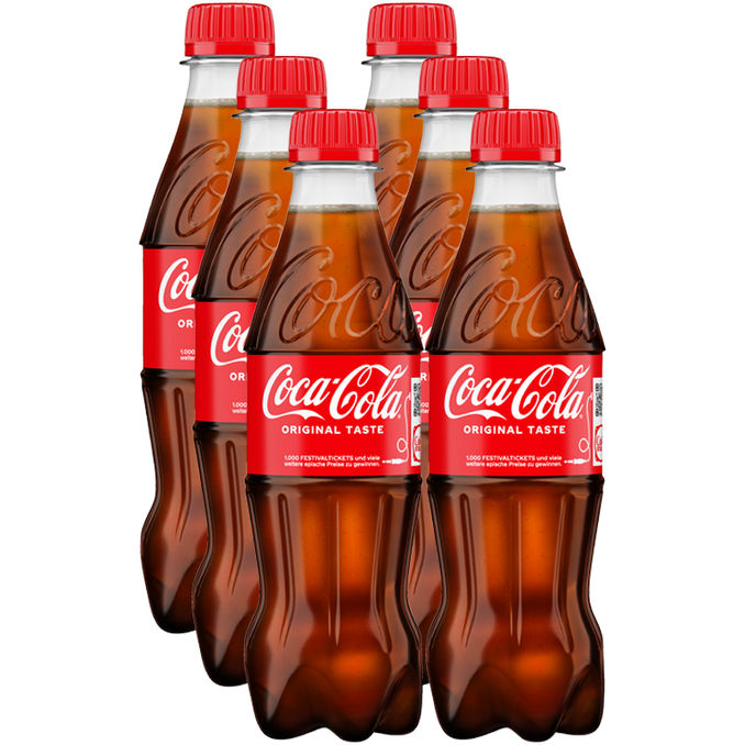 Coca-Cola, 6er Pack (EINWEG) zzgl. Pfand