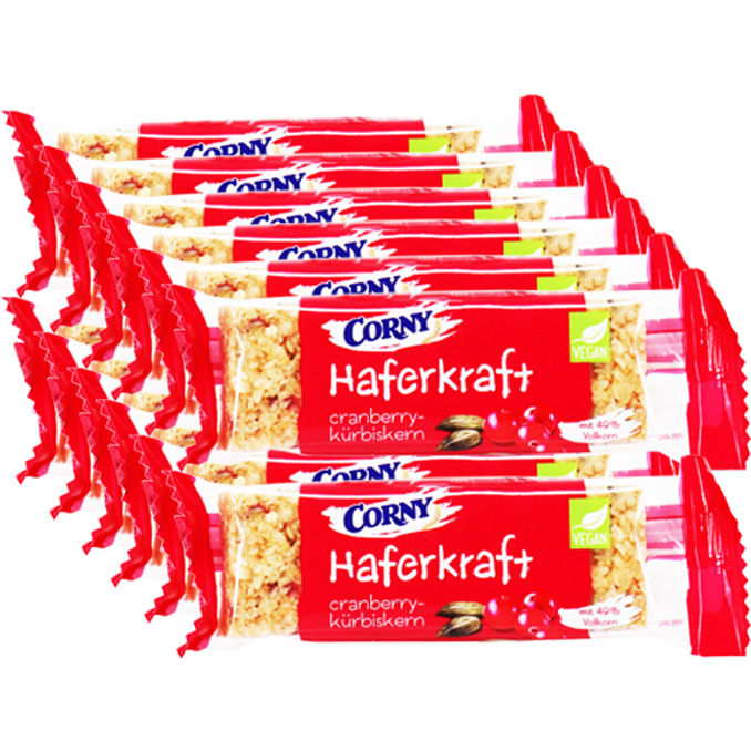 Corny Haferkraft Cranberry-Kürbiskern, 12er Pack