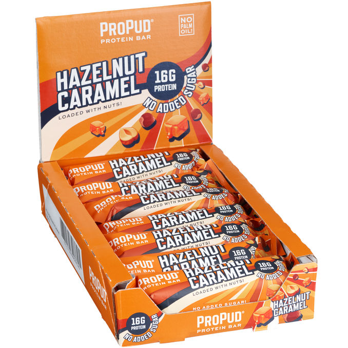 Propud 12-pak Proteinbar Hazelnut Caramel