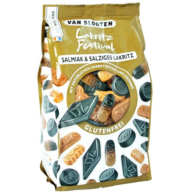 Van Slooten Lakritsimakeissekoitus Salmiakki ja Suola