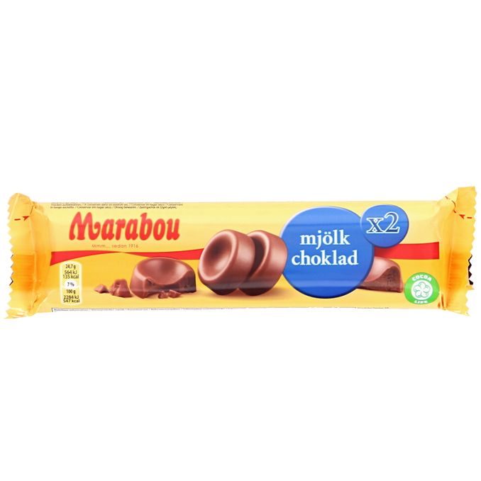 Marabou Maitosuklaarullat 2kpl