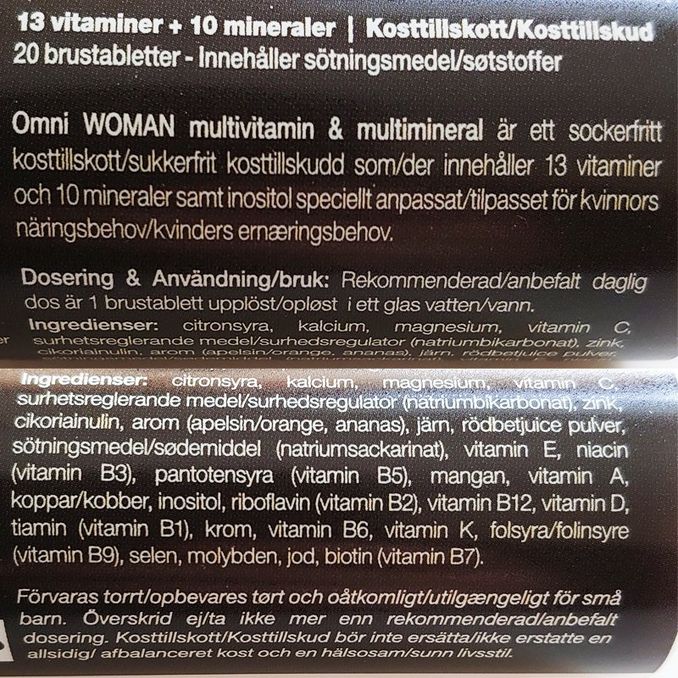 Natuvital Multivitamin Brus Woman