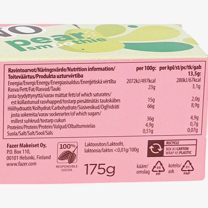 Domino Päron Choklad Kex, 175 g från Fazer | Matsmart