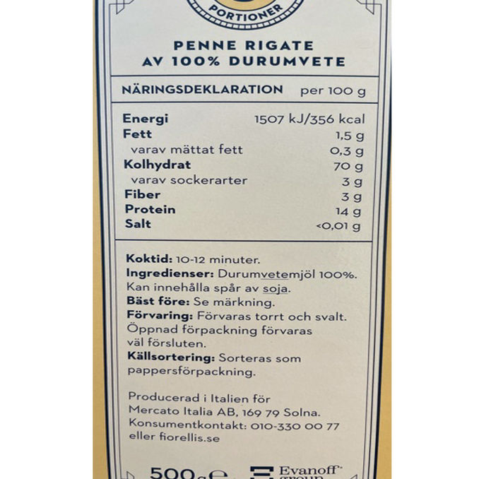 Fiorelli Pasta Penne Rigate