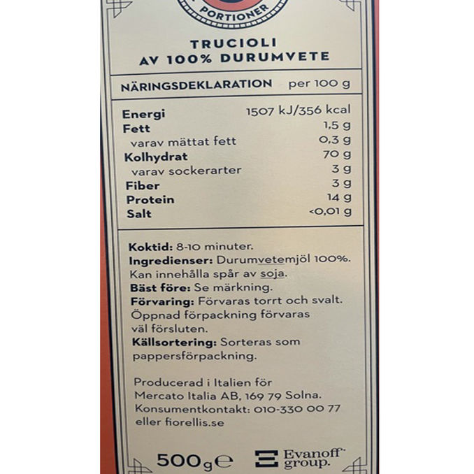 Fiorelli Pasta Trucioli