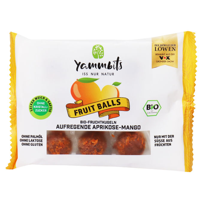 Yammbits BIO Fruchtkugeln Aprikose-Mango