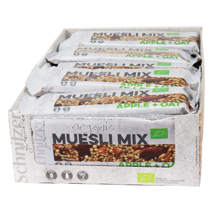 Schnitzer BIO Muesli-Mix Apple & Oat, 24er Pack