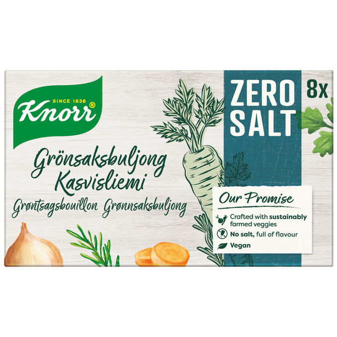 Knorr Kasvisliemikuutiot Suolaton 