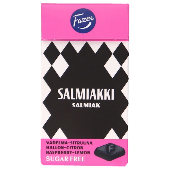 Fazer Salmiakkipastilli Sitruuna & Vadelma