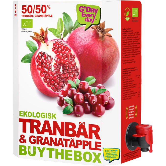 Buy the Box Eko Juice Granatäpple & Tranbär 