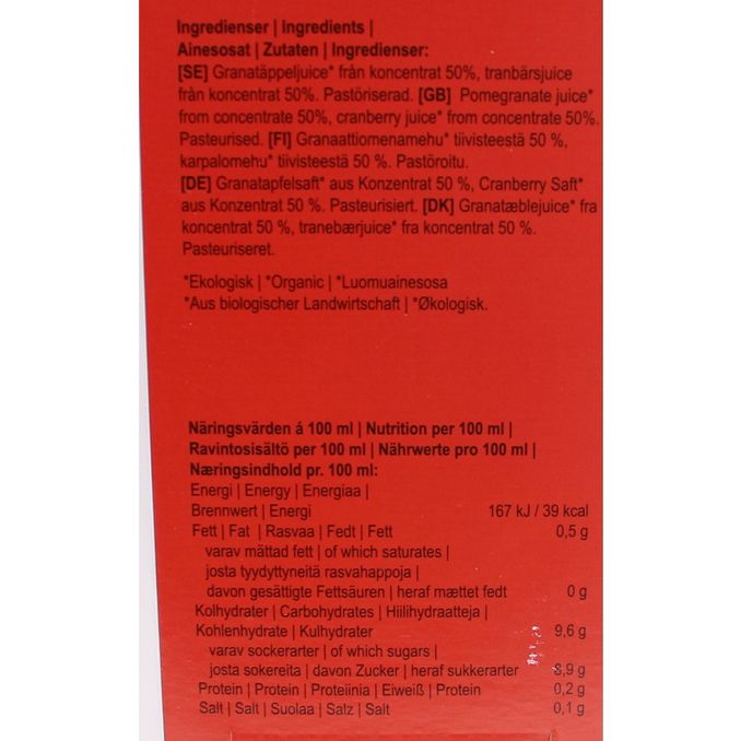Buy the Box Juice Granatäpple & Tranbär Eko