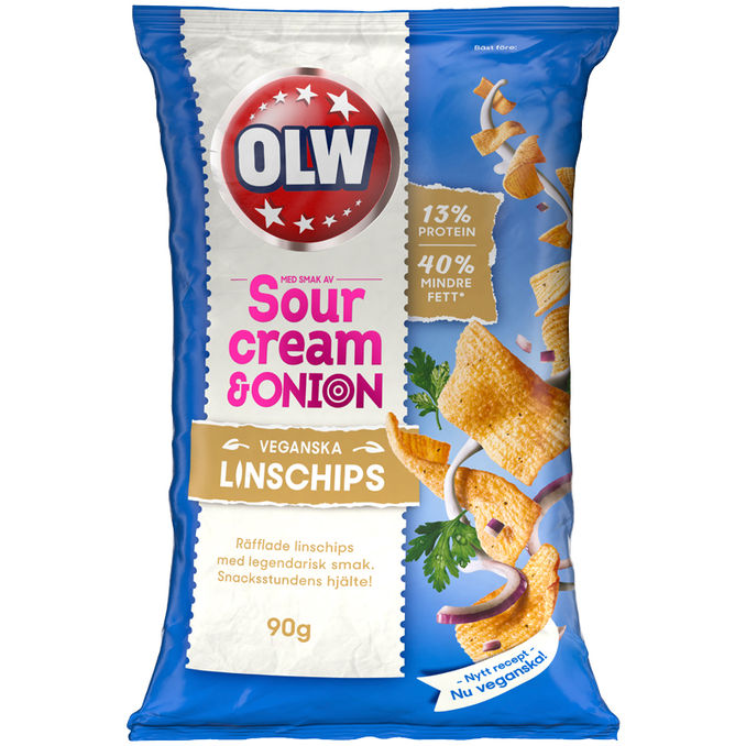 OLW Linschips Sourcream & Onion