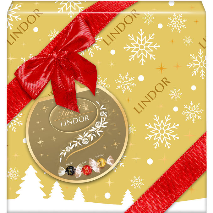 Lindt Lindor Gaveæske Lys, Mørk & Hvid Chokolade