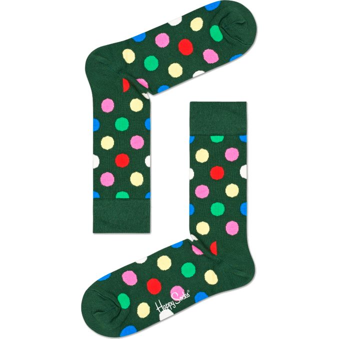 Happy Socks Prikker Grøn Str. 41-46