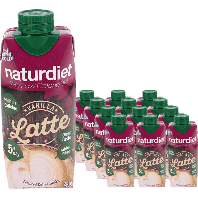 Naturdiet Ateriankorvike Vaniljalatte 12-pack