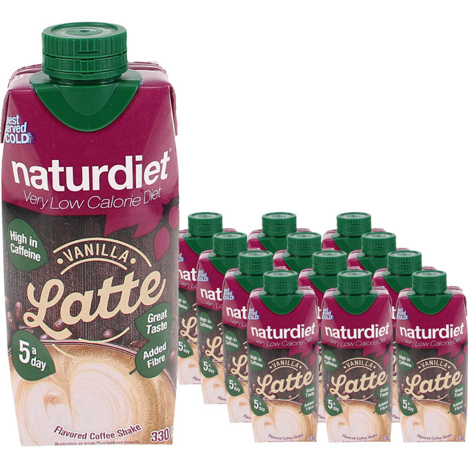 Naturdiet Ateriankorvike Vaniljalatte 12-pack