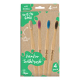 The Eco Gang Bambutandborste Soft Vuxna 4-pack