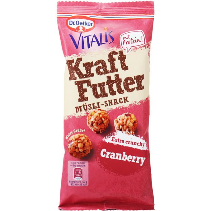 Dr. Oetker Kraft Futter Müsli-Snack Cranberry