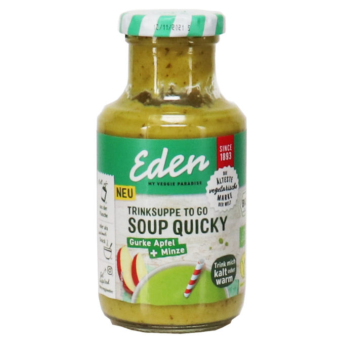 Eden BIO Trinksuppe To Go Gurke, Apfel & Minze