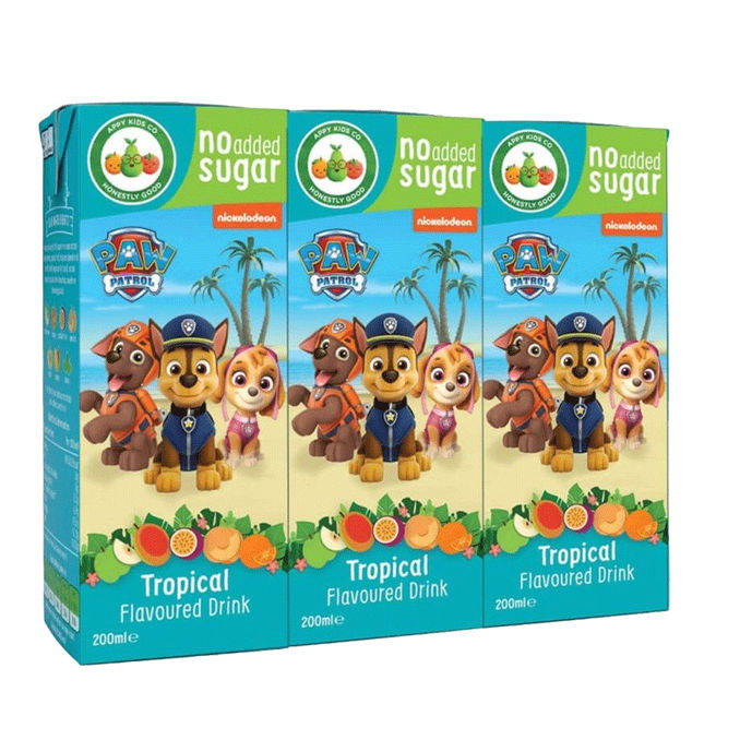 Paw Patrol Hedelmäjuomat Tropical 3kpl