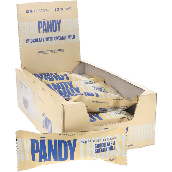 18 x Pändy Proteinbar Chocolate & Milk | 18 x 35 g - Storpack