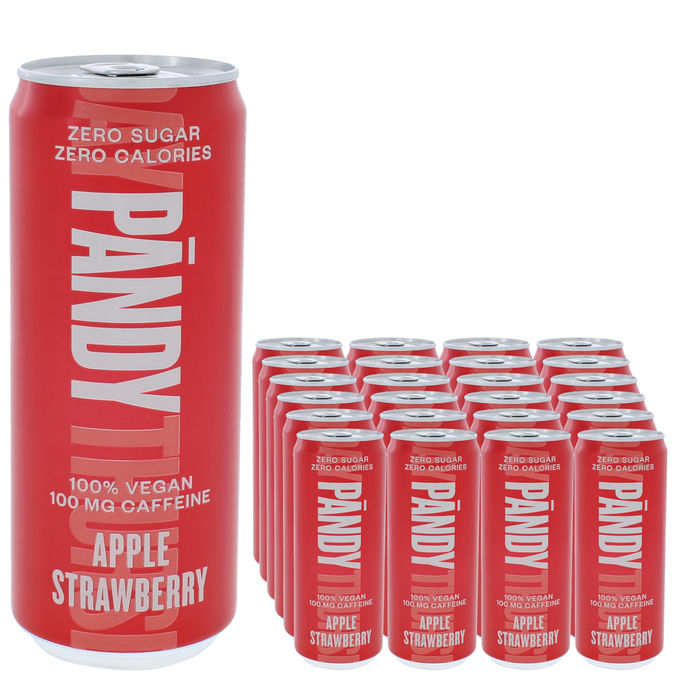 Pändy Energidryck Äpple & Jordgubbar 24-pack