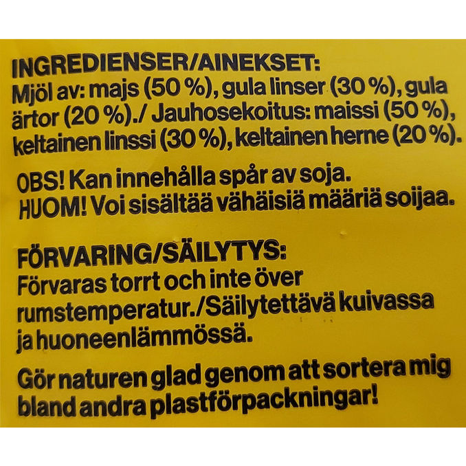 Risenta Spaghetti Majs, Linser & Ärtor