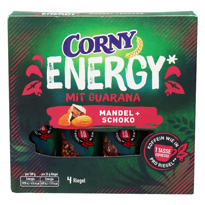 Corny Energy Mandel & Schoko, 4er Pack