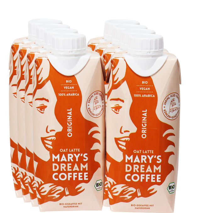 Marys Coffee BIO Eiskaffee Oat Latte, 8er Pack