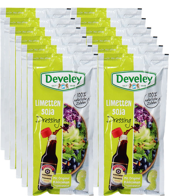 Develey Salatdressing Limette-Soja, 14er Pack